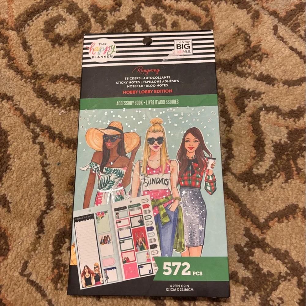 The Happy Planner Accessory Book trendsetter, glam girl & hobby lobby edition